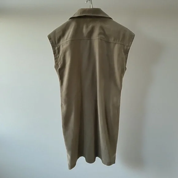 Calvin Klein Women’s Olive Green Zip-Up Shirt Dress! Small! - Picture 8 of 10